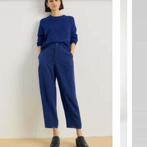 Everlane The Utility Barrel Pant in Buttersoft Blue 6